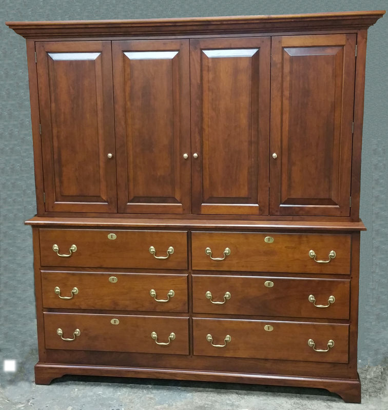 classic cherry double dresser 